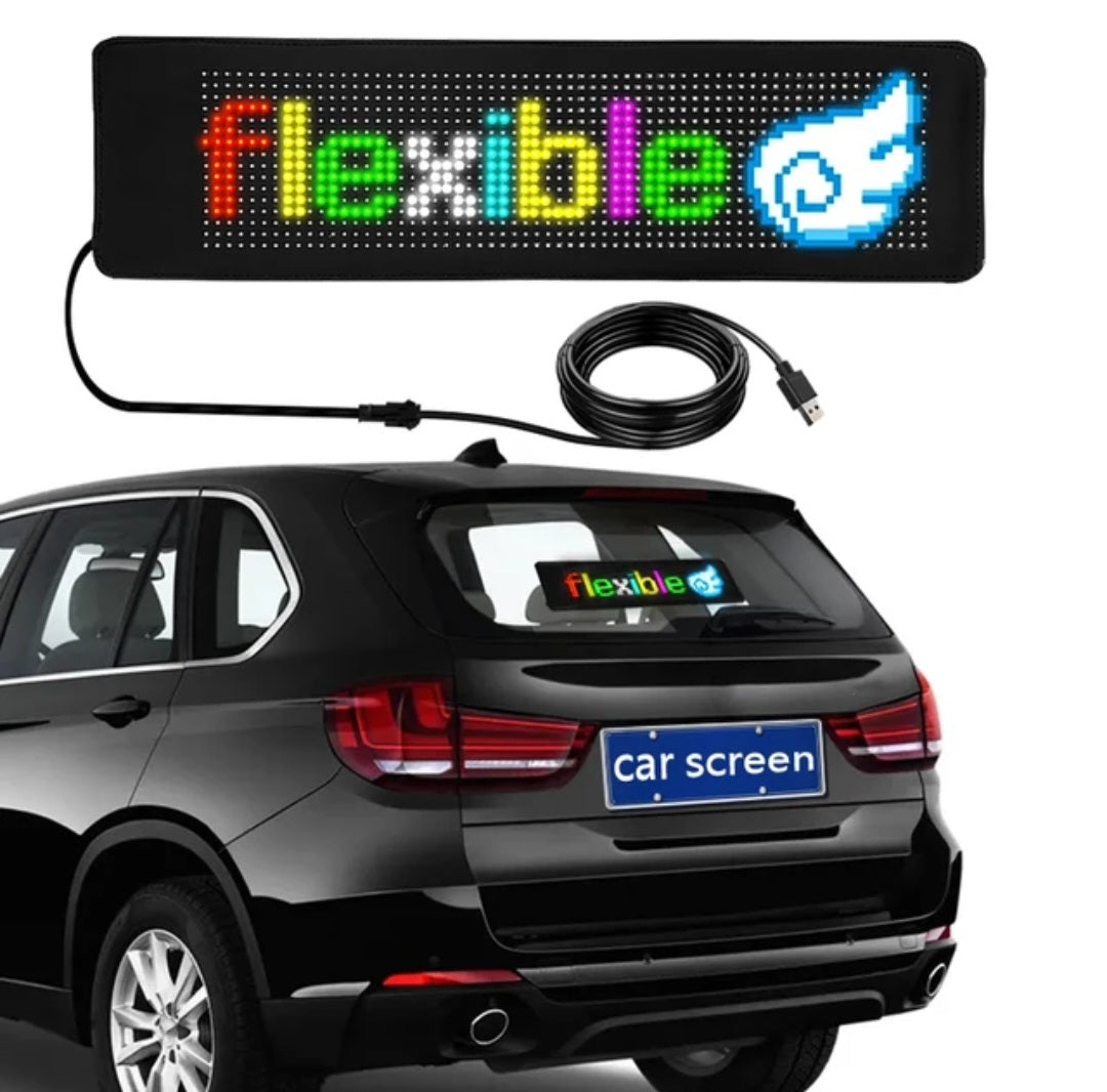 Programmable Flexible LED Display Screen Car