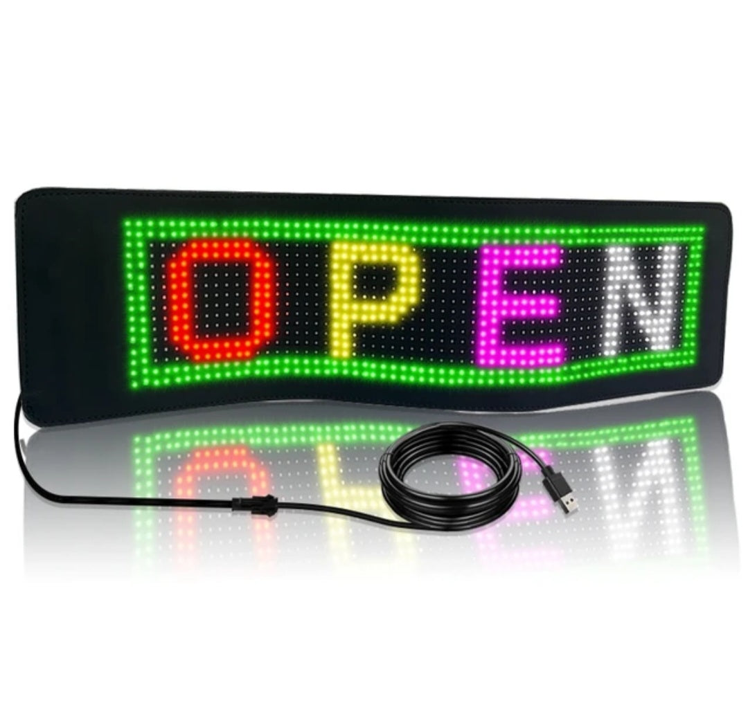 Programmable Flexible LED Display Screen Car