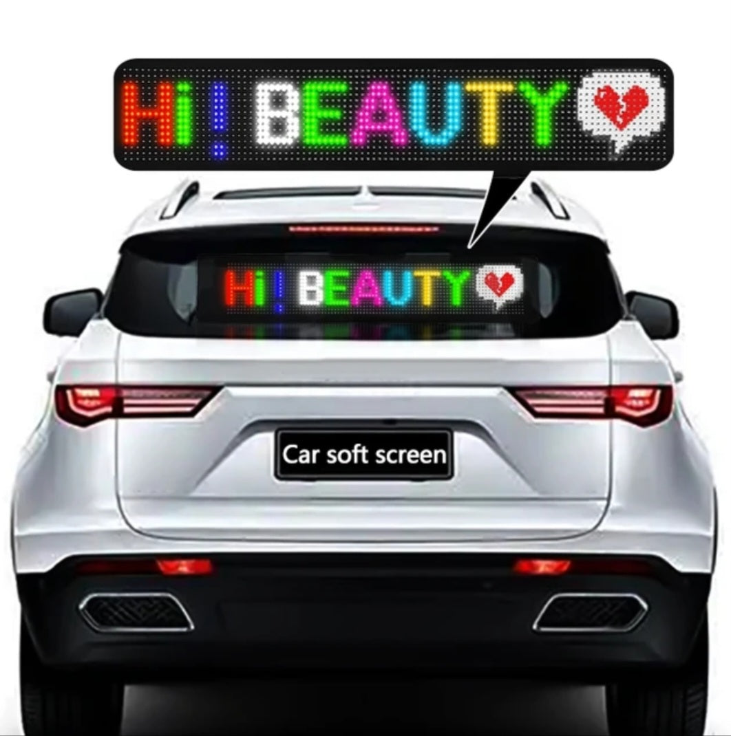 Programmable Flexible LED Display Screen Car